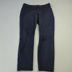 Banana Republic Womens Navy Blue Sloan Chino Dress Pants Size 2 Cropped